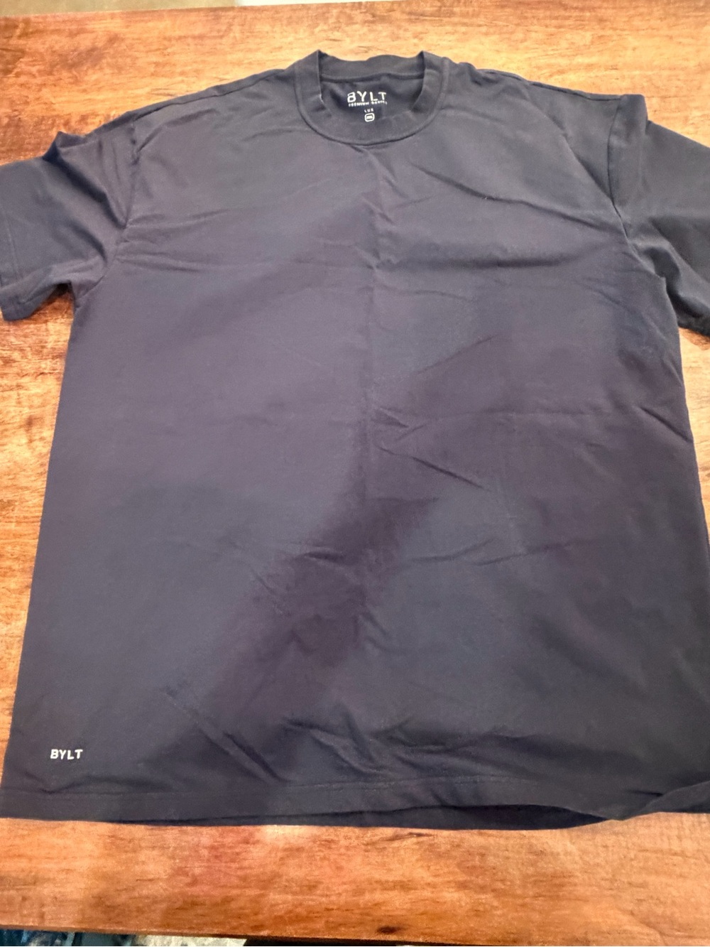 BYLT Basics Oversized Box Short Sleeve Crew Neck Shirt - Navy
